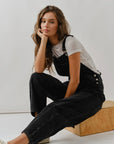 Slouchy Relax Fit Denim Overall