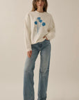 Floral Bouquet Oversized Graphic Sweatshirt