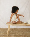 Cream Tulips Tank + Biker Short Set