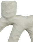 Resin Double Taper Holder, Matte Cream Color