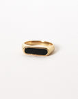 Onyx Bar Ring - Sz 9