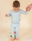 Bamboo Sage Gingham Two Piece Pajamas