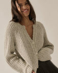 Confetti Button-Front Cardigan Sweater