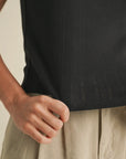 Pointelle Mini Ruffle Top