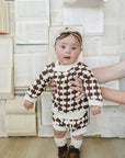 Brown + Cream Knit Bloomers