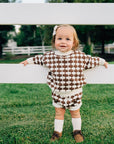 Brown + Cream Knit Bloomers