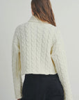 Braided Turtle Neck Sweater