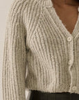 Confetti Button-Front Cardigan Sweater
