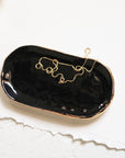 Midnight Oval Tray