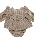 Gingham Ruffle Bloomer Set