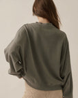 Love Birds Waffle-Knit Thermal Graphic Top