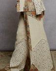 Double Gauze Varied Printed Patchwork Pants