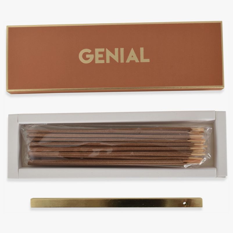 Genial Sandalwood Leather Incense Sticks with Stand