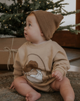 Knit Beanie | Brown