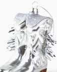 Cowboy Boot Boxed Glass Ornament