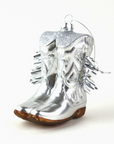 Cowboy Boot Boxed Glass Ornament