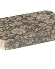 Metal box w. sliding lid, Blossom - Blue