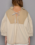 Ellie Balloon Sleeve Top Latte