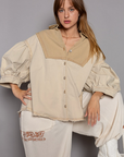 Ellie Balloon Sleeve Top Latte