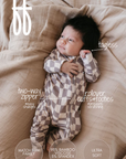 Bamboo Convertible Zip Romper - Wavy Check