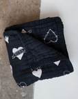 Tattoo Heart | Reversible Muslin Quilt