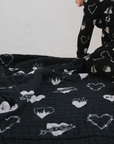 Tattoo Heart | Reversible Muslin Quilt