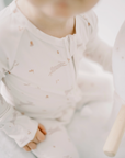 Bamboo Ribbed Convertible Romper in Bunnies No
