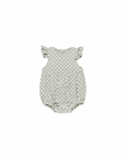 Amelia Romper || Sage Check - Rylee + Cru