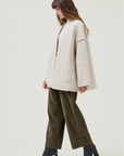 Quliting Cotton Jacket - Ecru