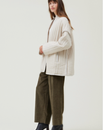 Quliting Cotton Jacket - Ecru