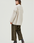Quliting Cotton Jacket - Ecru