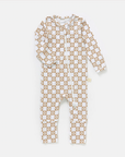 Bamboo Zip Convertible Romper - Checkered Daisies