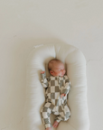 Bamboo Zip Romper | Oat & Sage