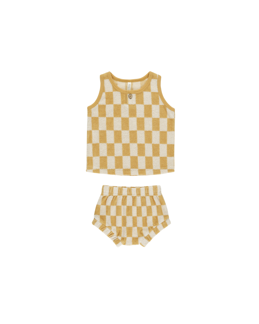 BABY TANK SET || MARIGOLD CHECK, Rylee + Cru