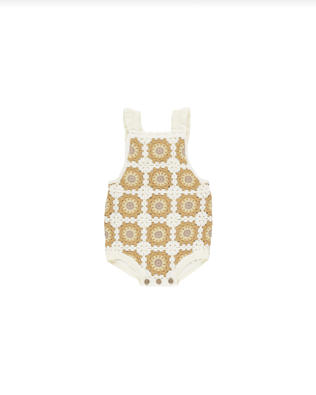 CROCHET ROMPER || MARIGOLD DAISY, Rylee + Cru