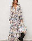 On the Dot Tiered Maxi Dress