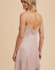 Tencel Blend Lace Slip Dress