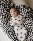 Bamboo Knotted Gown | Black & White Yin Yang