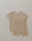 Bamboo Short Set | Grid