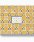 Floral Checkerboard Undated Weekly Desk Planner