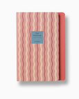 Pink Waves Stepped A5 Softcover Lined Notebook