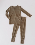 Bamboo Two Piece Pajamas | Olive Green