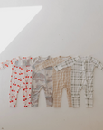 Bamboo Zip Pajamas | Grid