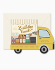 Birthday Truck Die-Cut Folded Greeting Card