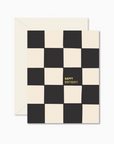Checkerboard Birthday Greeting Card