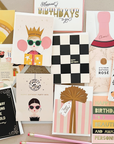 Checkerboard Birthday Greeting Card