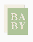 Spring Green Baby Blooms Greeting Card