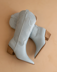 The Gabby | Blue Perforated Western Boot