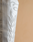 The Samara Silver | Embroidered Western Tall Boot