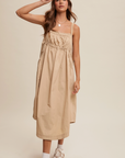 *SALE* Gathered Drawstring Midi Dress